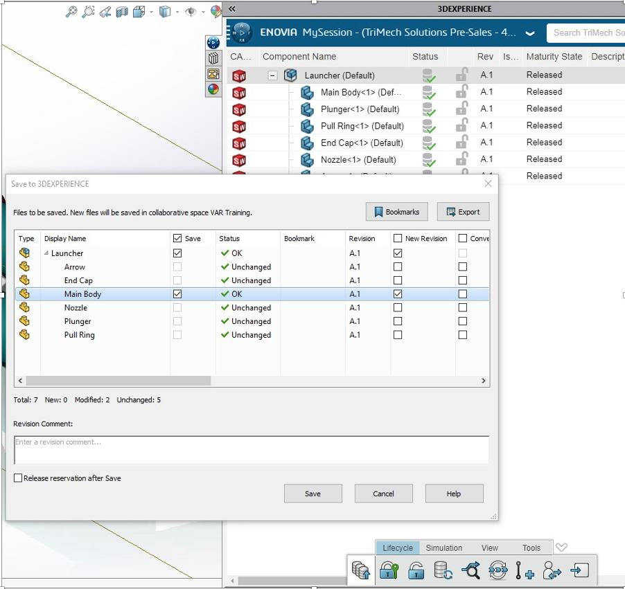 3DEXPERIENCE SOLIDWORKS Save with Options