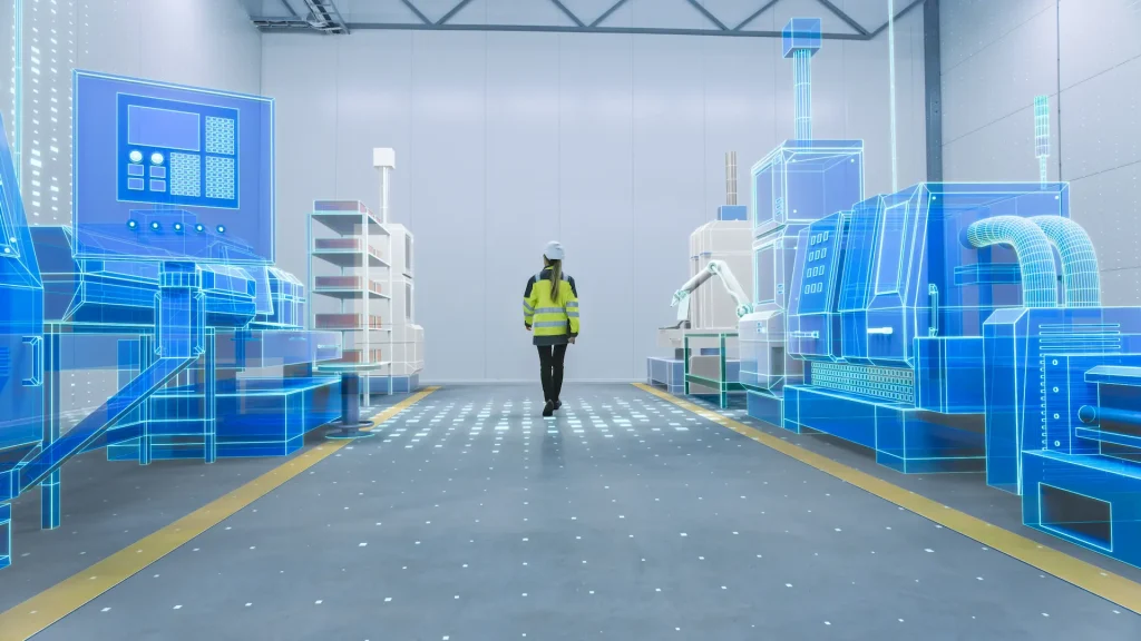 FlexSim factory simulation